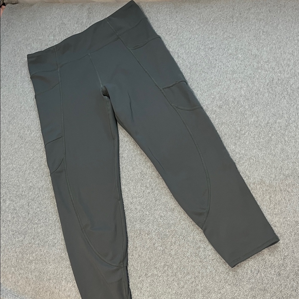 Threads For Thought Reactive Leggings XL Sage Green Athletic Workout Yoga Active